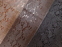 Vente directe d'usine, tissu en cuir synthétique PVC imperméable, brillant, gaufré, motif crocodile, pour la fabrication de sacs