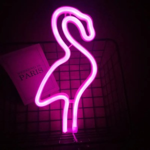 Luces LED de Neón Flamingo 2026 para Bodas, San Valentín, Fiestas, Letrero de Neón Flexible RGB para Decoración de Paredes, Iluminación para Bodas, Envío Directo - Product Image 1
