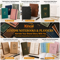 Carnet de notes personnalisé A4 grand format, reliure spirale, couverture rigide, papier artistique, journal, agenda, notes de réunion, impression de logo personnalisée