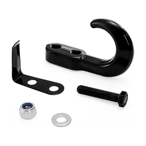 ユニバーサルリカバリートウフック10000 Lbs、ほとんどのピックアップトラック、SUV、バンに対応するクリップ付きの鍛造鋼製トウフック - Product Image 4