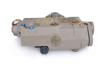 Lampe torche LED tactique avec viseur point rouge réglable, accessoire de chasse extérieur avec laser et lumière IR, en nylon, multifonction 6-en-1