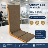 Griffoir vertical pour chat sur mesure OEM/ODM avec panneau latéral en MDF et plateau en carton ondulé – Fournisseur d'usine