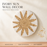 Tapis de table mural raffiné de style nordique moderne et minimaliste, motif tournesol, 35 cm, pour table à manger, occasions d'anniversaire et de mariage