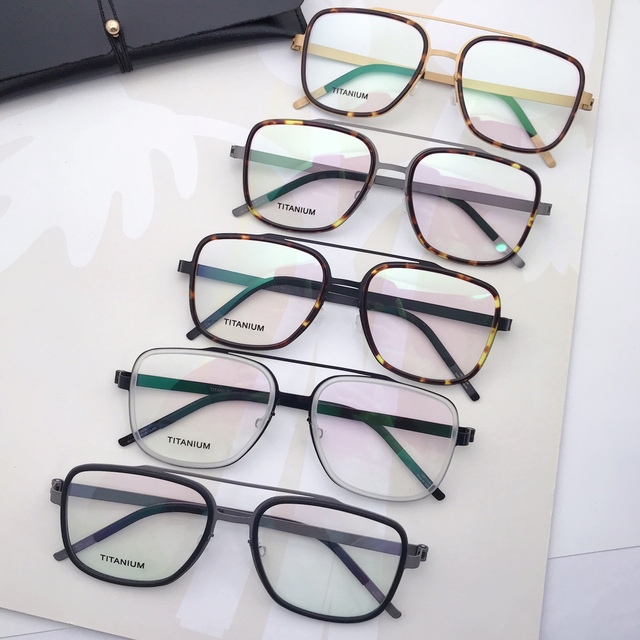 CS9911 New Lightweight Top Quality Unisex Trendy Titanium Optical Frame Eyeglasses