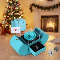 AYOYO Nouveauté du Nouvel An, bijoux artisanaux en forme de pomme rouge, cadeau pour Noël, la Saint-Valentin et la fête des mères, fleur décorative