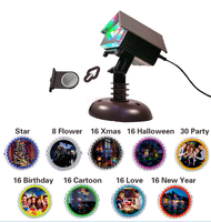 Projecteur de lumières laser de Noël RVB d'extérieur multi-motifs intelligents améliorés Minuterie à distance Douches d'étoiles Lumières laser Lumières de jardin