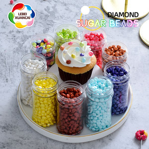 Bonbons pressés perlés brillants et colorés, bonbons comestibles en forme de diamant, OEM accepté, dragées, décorations de gâteaux comestibles, pépites en forme de dragées comestibles - Product Image 2