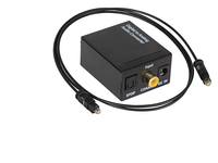 Convertidor de Audio Digital a Analógico 192kHz SPDIF Óptico Coaxial 3.5mm RCA Toslink Fibra para Juegos, Amplificador, TV, PC, PS5, Cine en Casa Ruiara