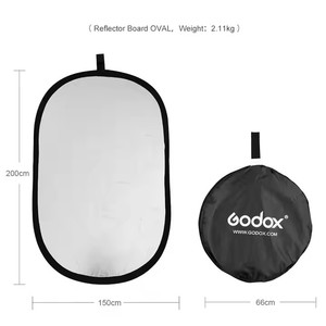 <span class=keywords><strong>GODOX</strong></span> Réflecteur de studio portable pliable en PVC 5-en-1 59x79 pouces Réflecteurs multi-disques pliables pour la photographie et la vidéo - Product Image 3
