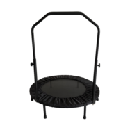 Mini trampoline pliable en PVC de 40 pouces, silencieux, avec poignée réglable, durable, écologique, équipement de gym d'intérieur