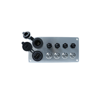 DAMAVO 4 6 Gang panneaux de commutation ABS étanches Structure électronique chargeur USB prise de courant 24V interrupteur de clignotant marche-arrêt 10A