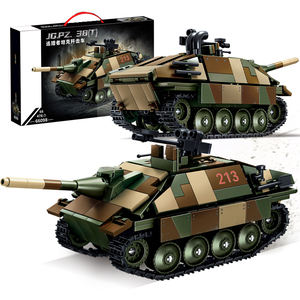 WW2 Jagdpanzer 38(t) Hetzer char léger allemand destructeur jeux éducatifs réservoir de brique bricolage 3d Puzzle ensemble de blocs de construction - Product Image 1