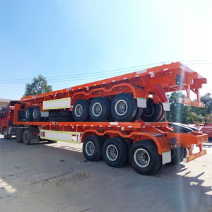 Super Link semi-remorque à plat 40ft conteneur tandem 60-80 tonnes Super Link semi-remorque à plat - Product Image 5