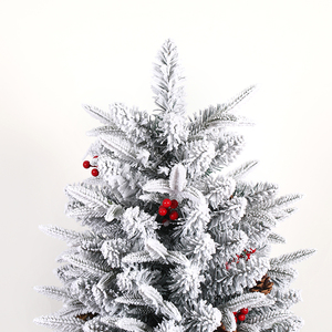 Le fabricant <span class=keywords><strong>de</strong></span> Zhejiang vend en gros des sapins <span class=keywords><strong>de</strong></span> <span class=keywords><strong>Noël</strong></span> artificiels <span class=keywords><strong>de</strong></span> neige floquée <span class=keywords><strong>pré</strong></span>-éclairés modernes <span class=keywords><strong>de</strong></span> 7 pieds en PVC - Product Image 4