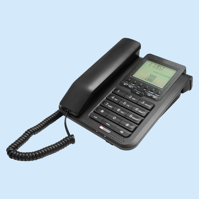 Free Customized Two-Line Corded Telephone with 52 Incoming Call Memories and 10 Outgoing Call Memories
