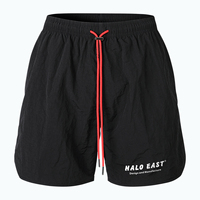 Vente en gros de shorts de ville en nylon de 5 pouces avec cordon de serrage logo réfléchissant personnalisé à bas quantité minimale de commande