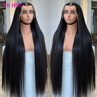 Perruques en cheveux humains transparentes HD fines en dentelle suisse, 13x4, 13x6, sans colle, pour femmes noires, vente en gros