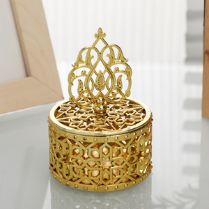 Vàng Nhựa Kẹo Hộp Trong Suốt Đám Cưới Sinh Nhật Giáng Sinh Đảng Trang Trí Nội Thất Món Quà Thực Phẩm <span class=keywords><strong>Container</strong></span> Với Trái Cây Sấy Khô Thủy Tinh Lưu Trữ Hộp - Product Image 3