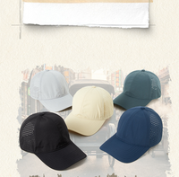 Gorra Trucker Ligera de Secado Rápido con Logotipo Personalizado, Malla Transpirable, Venta al Por Mayor, 6 Paneles, Cierre de Velcro, Unisex, para Deportes, Running y Senderismo