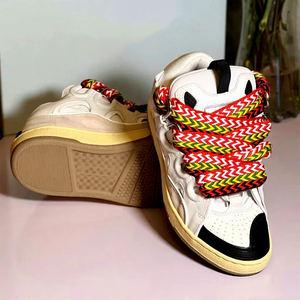 Zapatillas Deportivas Retro de Diseño, Transpirables, con Cordones, de Cuero Patentado, con Plataforma, Tendencia de Moda Evergreen, Amortiguación, para Todas las Temporadas - Product Image 5
