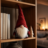 Gonks scandinaves de Noël lestés avec bonnets tricotés, peluches douces Tomte nordiques pour la décoration des fêtes d'hiver, elfes en peluche en gros