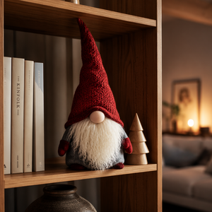 Gonks scandinaves de Noël lestés avec bonnets tricotés, peluches douces Tomte nordiques pour la décoration des fêtes d'hiver, elfes en peluche en gros - Product Image 1