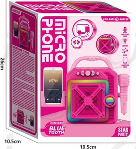 Hot sell Kids Educational <b>Wireless</b> Toys with Lights Music Dual Mic <b>Microphone</b> Stereo for 5 to 7 Year Made Plastic - Product Image 6