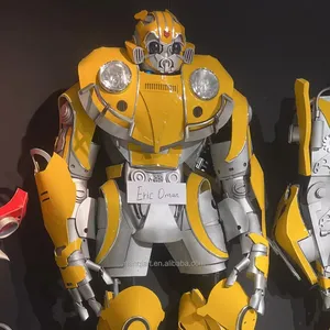 Kostum Cosplay karakter TV & Film properti pesta liburan promosi kostum pertunjukan Robot pengeras suara Led dewasa
