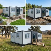Maison conteneur modulaire extensible de 20 pieds, type cabine, pour camping, maisonnette résidentielle, ou pod pliable pour camping-car