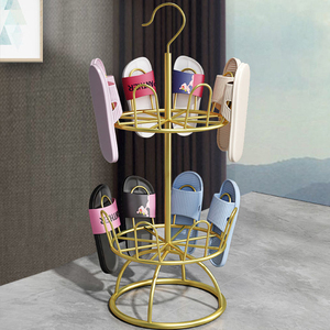 Multifunctional metal shoe storage rack household dry shoe stand hanger rack