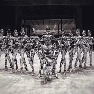 Luxueux miroir brillant miroir Costumes pour femmes <span class=keywords><strong>combinaison</strong></span> Sexy pour spectacle de scène Flash danse porter pour la fête Halloween - Product Image 6