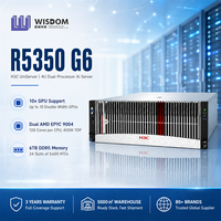 Serveur Rack H3C UniServer R5350 G6 4U avec Double Processeur AMD EPYC 9004 128 Cœurs, DDR5 5600MHz, PCIe 5.0, 10 GPU pour Centre de Données d'Apprentissage Profond et IA