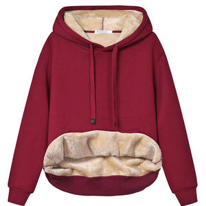 2023 ODM/OEM vente en gros puls taille sweats à capuche femmes sweats à capuche Sexy ajouter polaire à épaissir - Product Image 6