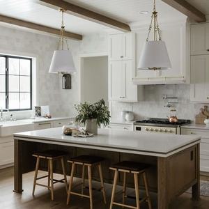 خزانة مطبخ صلبة من خشب البلوط من فيرمونت-خزائن مطبخ حديثة مخصصة - Product Image 1