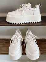 Baskets noires à plateforme pour hommes, chaussures décontractées à semelle épaisse, semelle extérieure en zigzag, confortables, à lacets, pour le streetwear
