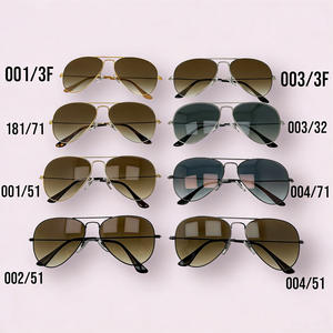 Lunettes de soleil pilote UV400 les plus vendues 2026 - Lunettes de soleil de créateur classiques en métal à verres dégradés - Product Image 5