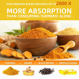 Maßgeschneiderte Kurkuma-Öl-Curcumin-Softgels Nahrungsergänzungsmittel Schwarzer Pfeffer Ingwer Softgels mit MCT-Öl Curcuminoiden Kurkuma-Gummis - Product Image 5