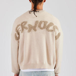 <span class=keywords><strong>Pull</strong></span> en tricot pour homme, design personnalisé avec logo, motif intarsia moelleux, streetwear, <span class=keywords><strong>pull</strong></span> tricoté pour homme - Product Image 6