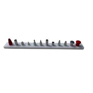 InoxPDR Ensemble d'embouts interchangeables 12 pièces en acier inoxydable Équipement de réparation de carrosserie compatible avec les marteaux PDR Filetage métrique 5/16" - Product Image 1