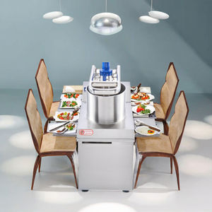 Cortador de Verduras de Acero Inoxidable, Rallador de Patatas, Cebollas, Rábanos, Zanahorias, Pepinos, Plátanos, Motor de 250W, 110V/220V, para Frutas y Verduras - Product Image 2