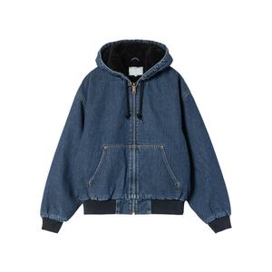 Veste Courte en Jean pour Femme, Nouvelle Collection Automne-Hiver, Tendance, Effet Délavé, Doublure Polaire Épaisse - Product Image 4