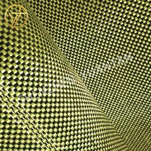 Rollo de tela de fibra híbrida de aramida de carbono <span class=keywords><strong>1K</strong></span> 90gsm barato y fino de China - Product Image 2