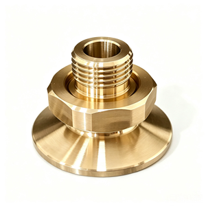 อุปกรณ์เชื่อมต่อท่อสแตนเลสแบบ Tri-Clamp สำหรับงานจักรกลความแม่นยำสูง พร้อมข้อต่อเกลียวแบบกำหนดเอง ข้อต่อข้อศอก ข้อต่อที สำหรับอุปกรณ์ของเหลว - Product Image 1