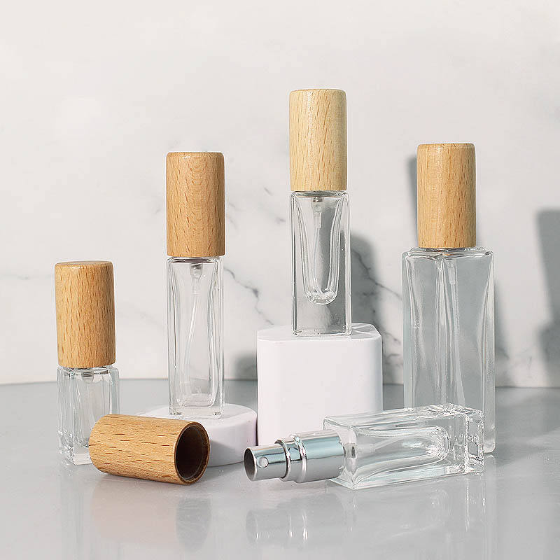 Transparent Bottle+ Wodden Nozzle