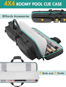 Free sample Popular 3 <b>Butts</b> and 4 Shafts Waterproof Billiard Cue Bag with Soft <b>Padded</b> for Snooker and Carom Billiards Stick Bag - Product Image 4
