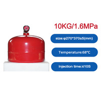 Extincteurs automatiques suspendus personnalisables, agent HFC-227ea, capacité de 10 kg, classe ISO 9001, extincteurs certifiés