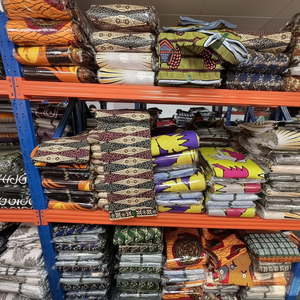 Tissu imprimé africain 100% coton véritable, super doux, véritable coton hollandais, Ankara, vêtements pour femmes, fabriqué en Chine - Product Image 1