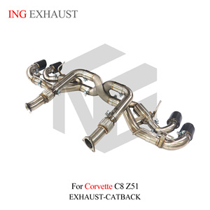<span class=keywords><strong>ING</strong></span> Nouveau design de tuyau d'échappement en <span class=keywords><strong>Z</strong></span> pour Corvette C8, échappement en acier inoxydable Catback pour Chevrolet Corvette C8 Stingray Z51 2019+ 6.2L - Product Image 6