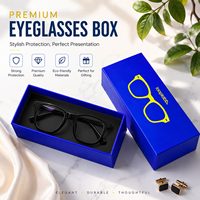 Ensemble d'emballage de lunettes de soleil personnalisées en gros, étui à lunettes à rabat et boîte cadeau avec impression unique