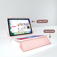 Étui de tablette magnétique 2-en-1 élégant avec support rotatif à 360° et coque transparente détachable pour iPad Air 13 M4 2026